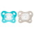 Chicco Psysioforma Dual Soft - Πιπίλα Σιλικόνης Γκρι-Σιέλ 6-16m, 2 τεμάχια