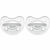 Chicco Psysioforma Soft Crystal - Πιπίλα Σιλικόνης Διάφανη 6-16m, 2 τεμάχια