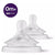Avent Natural Response 2 - Θηλή Σιλικόνης Ροής 2 Για 0+ Μηνών, 2 τεμάχια (Κωδικός: SCY962/02)