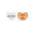 Chicco Physio Forma Soft Luxe - Σετ Πιπίλες Σιλικόνης Πορτοκαλί Για 6-16 Μηνών, 2 τεμάχια (Κωδικός: 7303331)