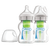 Dr.Brown's Options+ Anti-Colic WB 52730 - Μπιμπερό Mε Φαρδύ Λαιμό Γυάλινο Options+ & Θηλή Σιλικόνης 2x150ml