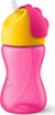 Philips Avent  Bendy Straw Cup 12m+ Κύπελλο Mε Kαλαμάκι Xρώμα Φούξια 300ml